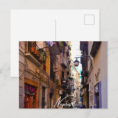 Steeg in Napels (Napoli) Uitnodiging Briefkaart (Voorkant / Achterkant)