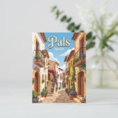 Steeg in Pals Spanje Briefkaart (Staand voorkant)