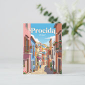 Steeg in Procida Italië Briefkaart (Staand voorkant)