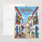 Steeg in Ronda Spanje Briefkaart (Voorkant / Achterkant)