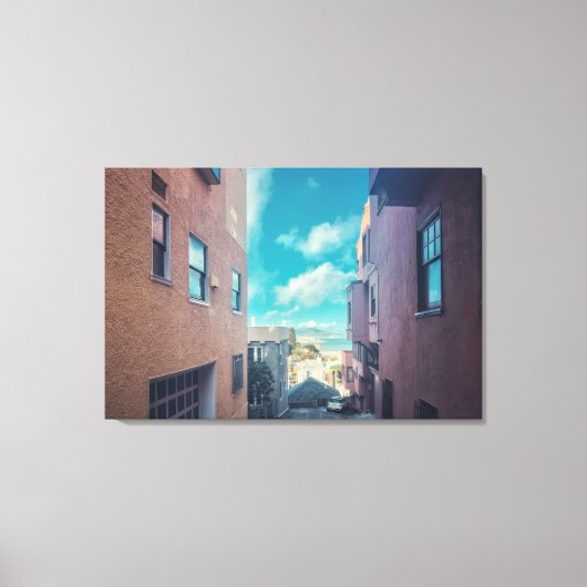 Steeg in San Francisco Canvas Afdruk (Voorkant)