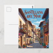 Steeg in Santillana del Mar Spanje Briefkaart (Voorkant / Achterkant)