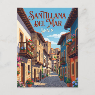 Steeg in Santillana del Mar Spanje Briefkaart
