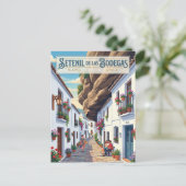 Steeg in Setenil de las Bodegas Spanje Briefkaart (Staand voorkant)