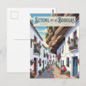 Steeg in Setenil de las Bodegas Spanje Briefkaart (Voorkant / Achterkant)