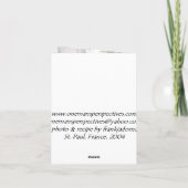 Steeg in St Paul, Frankrijk Kaart (Achterkant)