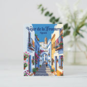 Steeg in Vejer de la Frontera Spanje Briefkaart (Staand voorkant)
