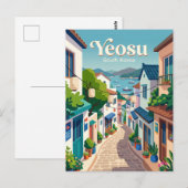 Steeg in Yeosu Zuid-Korea Briefkaart (Voorkant / Achterkant)