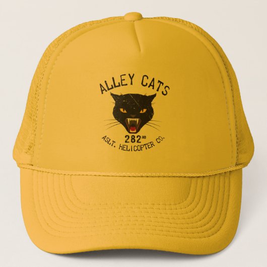 Steegkatten Vintage Embleem Trucker Pet (Voorkant)