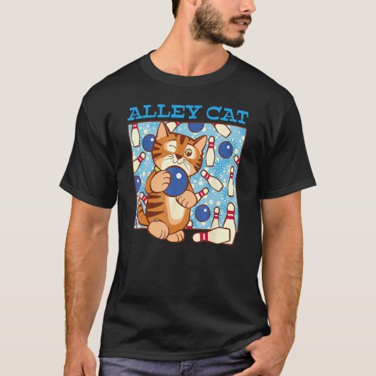 Steegkattenbowling Pun T-shirt (Voorkant)