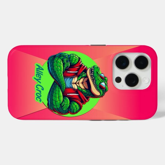 Steegkrokodil Case-Mate iPhone Case (Achterkant (horizontaal))