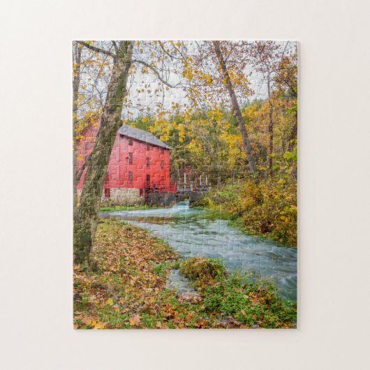 Steegmolen in de herfst legpuzzel (Verticaal)