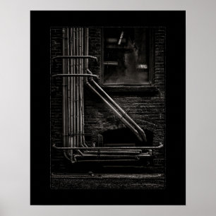 Steegpijpen nr. 2 met rand poster