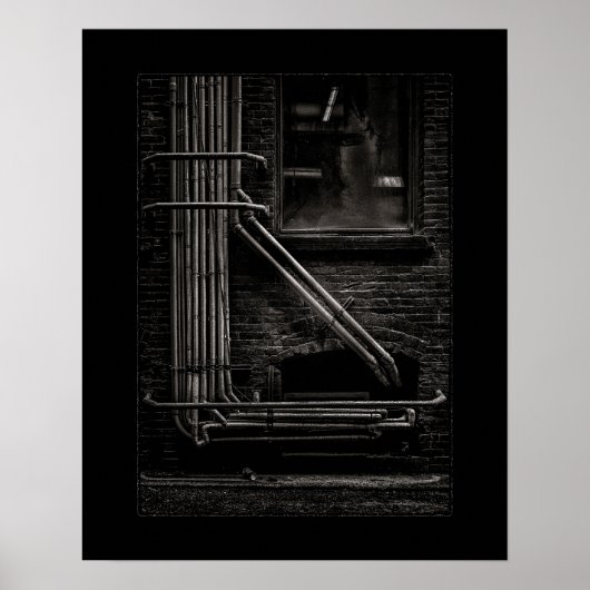 Steegpijpen nr. 2 met rand poster (Voorkant)
