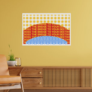 Steek de brug over naar je Destiny Wall Art Poster