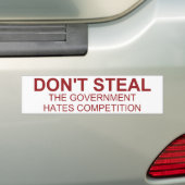 Steek de Bumpersticker van de regering niet (Op auto)