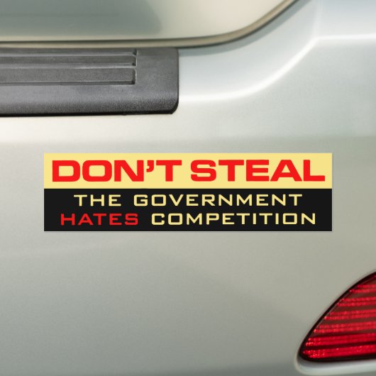 Steek de Bumpersticker van de regering niet (Op auto)