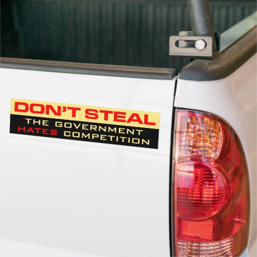 Steek de Bumpersticker van de regering niet (Op Truck)