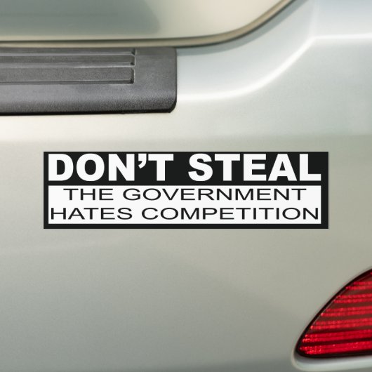 Steek de Bumpersticker van de regering niet (Op auto)