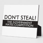 Steek de concurrentie niet door de overheid fotoplaat (Zijkant)
