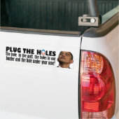 Steek de gaten bumpersticker (Op Truck)