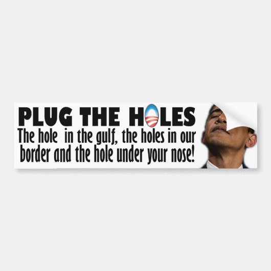 Steek de gaten bumpersticker (Voorkant)