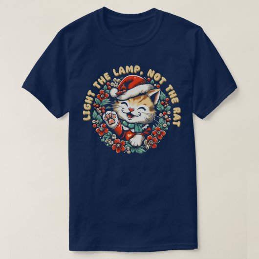 Steek de lamp aan, niet de rat 1 t-shirt (Design voorkant)