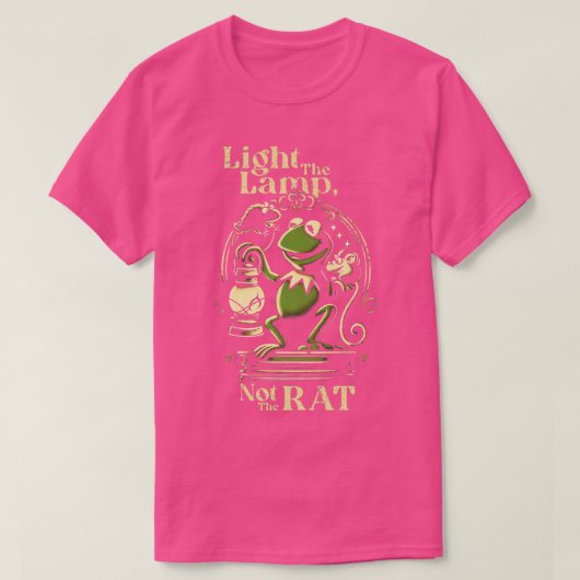 Steek de lamp aan, niet de rat Kermit fanart T-shirt (Design voorkant)