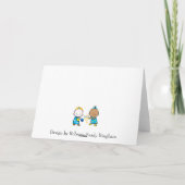 Steek de Lichten aan Feestdagen Kaart (Achterkant)