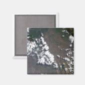 Steek de pik uit de Nyiragongo Volcano in de DRC Magneet (Voorkant / Achterkant)