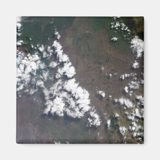 Steek de pik uit de Nyiragongo Volcano in de DRC Magneet (Voorkant)