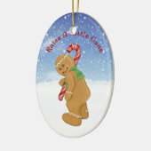 Steek een beetje riet Humor Keramisch Ornament (Links)