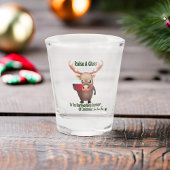 Steek een glas op de rendiermachine