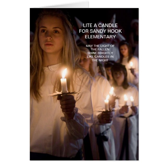 STEek EEN KAARS AAN VOOR SANDY HOOK ELEMENTARY (Voorkant)