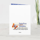 Steek een klein kruid vol kerstmis op feestdagen kaart (Achterkant)