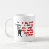 Steek een mime neer Funny mok Humor (Links)