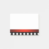 Steek een stip rode rand Post-it® notes (Voorkant)