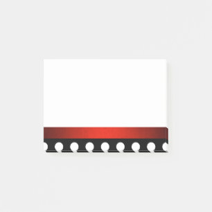 Steek een stip rode rand Post-it® notes