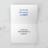 STEEK EEN VUUR AAN "EN LATEN WE ONS JUBILEUM VIERE KAART (Binnen)