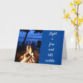 STEEK EEN VUUR AAN "EN LATEN WE ONS JUBILEUM VIERE KAART (Gele Bloem)