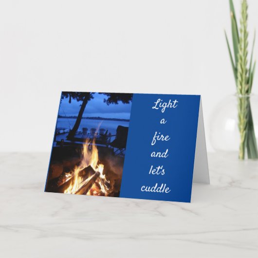 STEEK EEN VUUR AAN "EN LATEN WE ONS JUBILEUM VIERE KAART (Voorkant)
