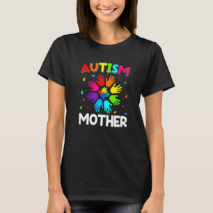 Steek Hand Op Autisme Bewustzijn Moeder Familie On T-shirt