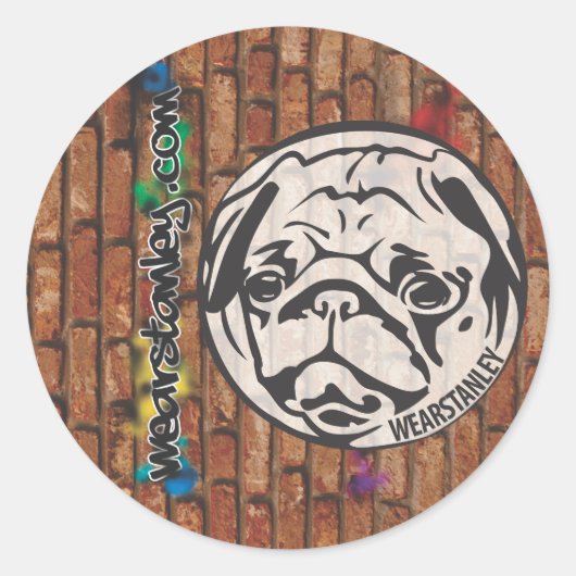 STEEK HEM! RONDE STICKER (Voorkant)