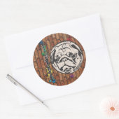STEEK HEM! RONDE STICKER (Envelop)