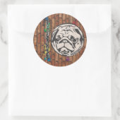 STEEK HEM! RONDE STICKER (Tas)