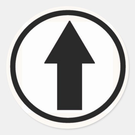 Steek het aan de invloed - Zwart Ronde Sticker (Voorkant)