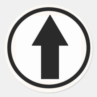 Steek het aan de invloed - Zwart Ronde Sticker