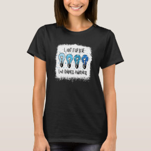 Steek het blauw aan, liefde, vriendelijkheid, bewu t-shirt