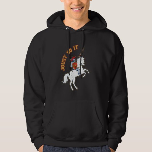 Steek het grappig Ren Faire steekspel Middeleeuwse Hoodie (Voorkant)