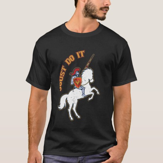 Steek het grappig Ren Faire steekspel Middeleeuwse T-shirt (Voorkant)